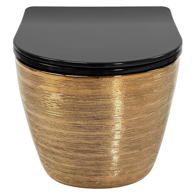 WC csésze Carlo Mini Tornado Gold Brush,2