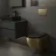WC csésze Carlo Mini Tornado Gold Brush,7