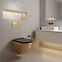 WC csésze Carlo Mini Tornado Gold Brush,8
