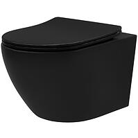 WC csésze Carlo Mn Tornado Black Matt