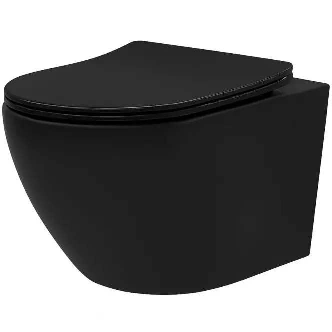 WC csésze Carlo Mn Tornado Black Matt