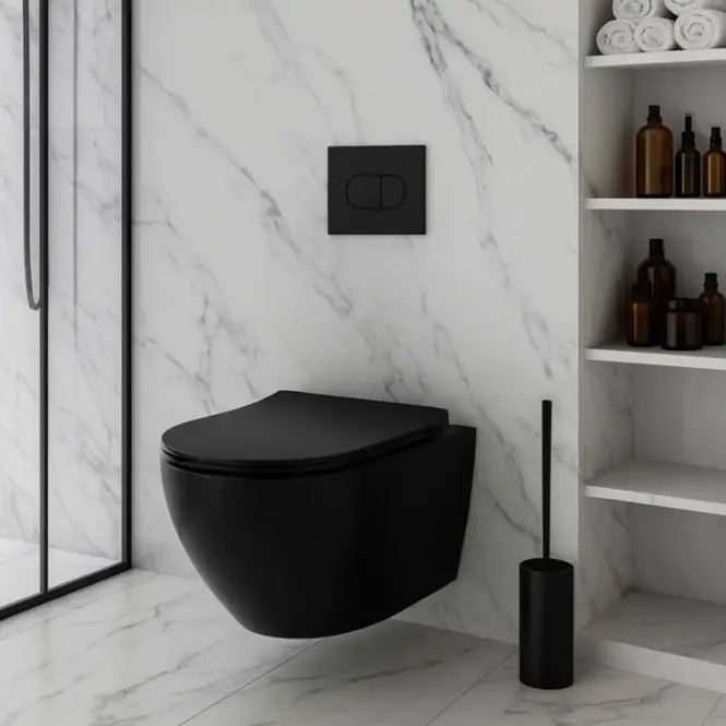 WC csésze Carlo Mn Tornado Black Matt