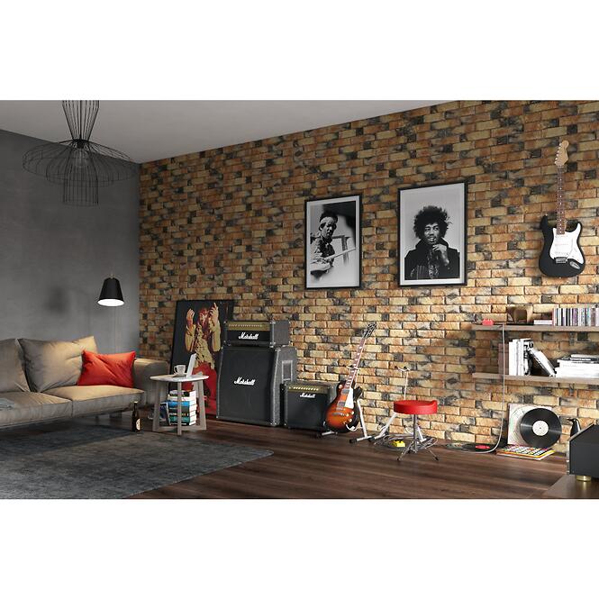 Csempe dekoratív Sol Brick csomag=0,49 m2
