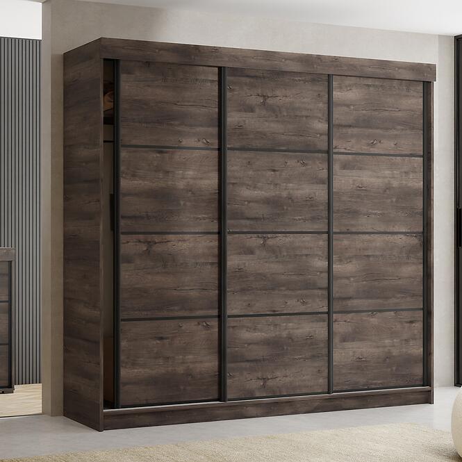 Szekrény Tanger 200 Sötét hamu