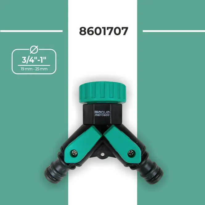 Kétutas elosztó 3/4˝-1˝ csatlakozással, Soft Touch AM5002A