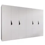 Szekrény Sandi 1-300 (2x150) fehér/fekete