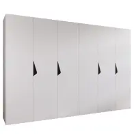 Szekrény Sandi 1-300 (2x150) fehér/fekete