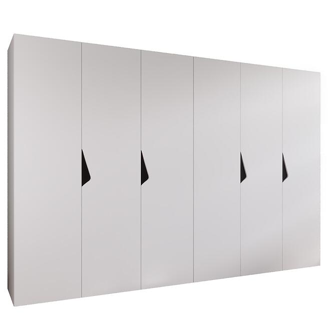 Szekrény Sandi 1-300 (2x150) fehér/fekete