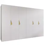 Szekrény Sandi 1-300 (2x150) fehér/arany
