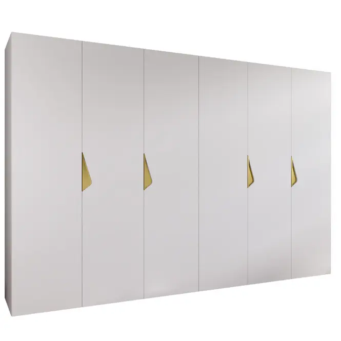 Szekrény Sandi 1-300 (2x150) fehér/arany