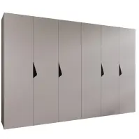 Szekrény Sandi 1-300 (2x150) kasmír/fekete
