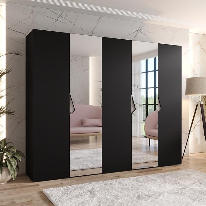 Szekrény Sandi 2-250 fekete/kasmír,5