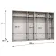 Szekrény Sandi 2-300 (2x150) fekete/arany,2
