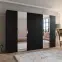 Szekrény Sandi 2-300 (2x150) fekete/arany,5