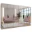 Szekrény Sandi 3-300 (2x150) kasmír/fekete