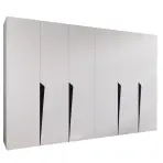 Szekrény Piano 1-300 (2x150) fehér/fekete