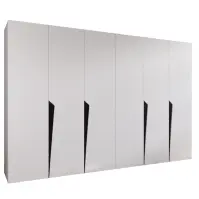 Szekrény Piano 1-300 (2x150) fehér/fekete