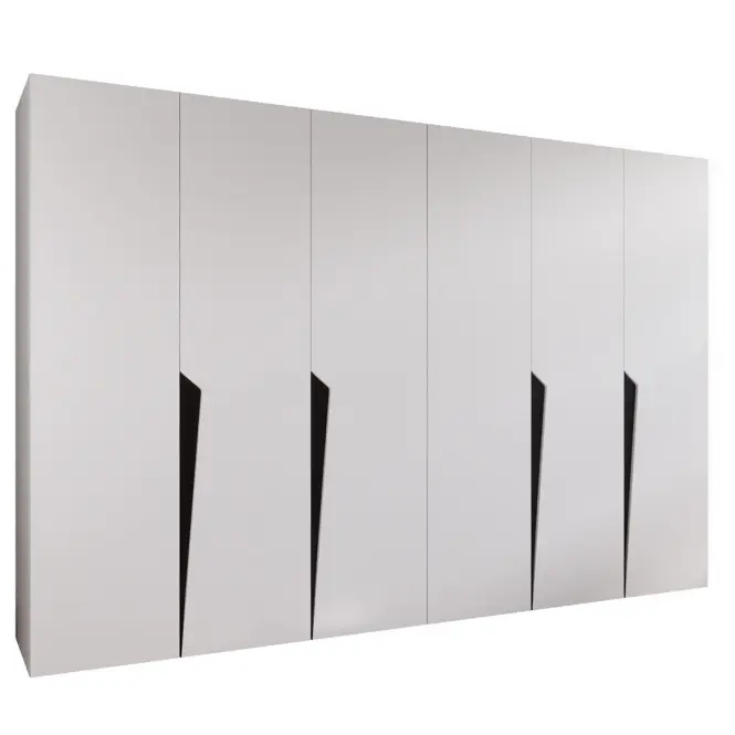 Szekrény Piano 1-300 (2x150) fehér/fekete