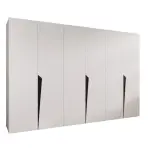 Szekrény Piano 1-300 (3x100) fehér/fekete