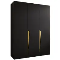 Szekrény Piano 1-150 fekete/arany