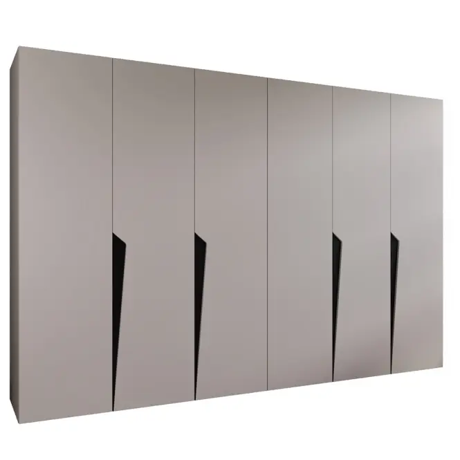 Szekrény Piano 1-300 (2x150) kasmír/fekete