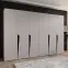 Szekrény Piano 1-300 (2x150) kasmír/fekete,5