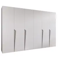 Szekrény Piano 1-300 (2x150) fehér/kasmír