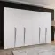 Szekrény Piano 1-300 (2x150) fehér/kasmír,5