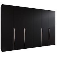 Szekrény Piano 1-300 (2x150) fekete/kasmír
