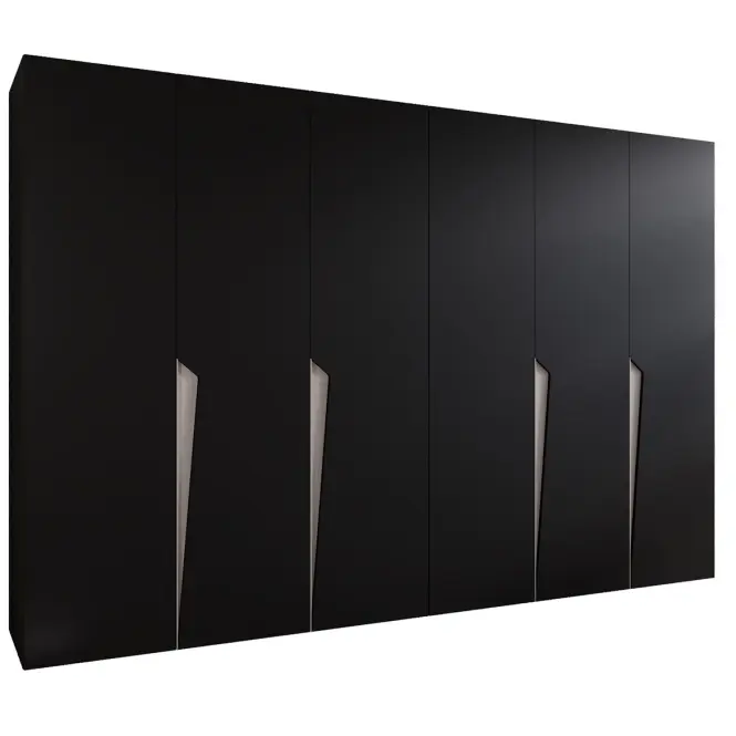 Szekrény Piano 1-300 (2x150) fekete/kasmír