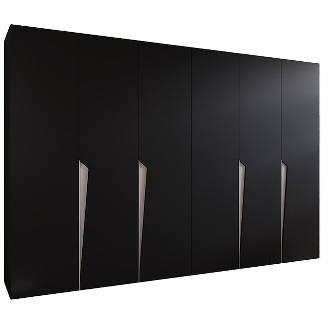 Szekrény Piano 1-300 (2x150) fekete/kasmír