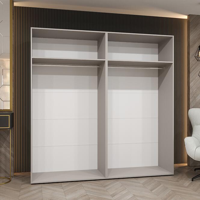 Szekrény Piano 2-200 fehér/kasmír,3