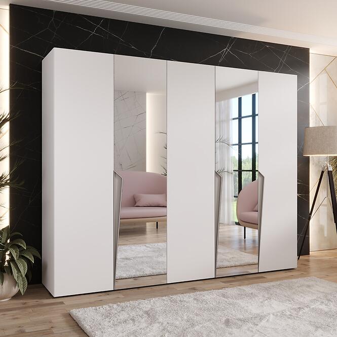 Szekrény Piano 2-250 fehér/kasmír