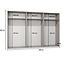 Szekrény Piano 2-300 (3x100) fehér/kasmír