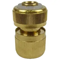 Gyorscsatlakozó - stop szeleppel, sárgaréz 1/2˝-5/8˝ AM5810C