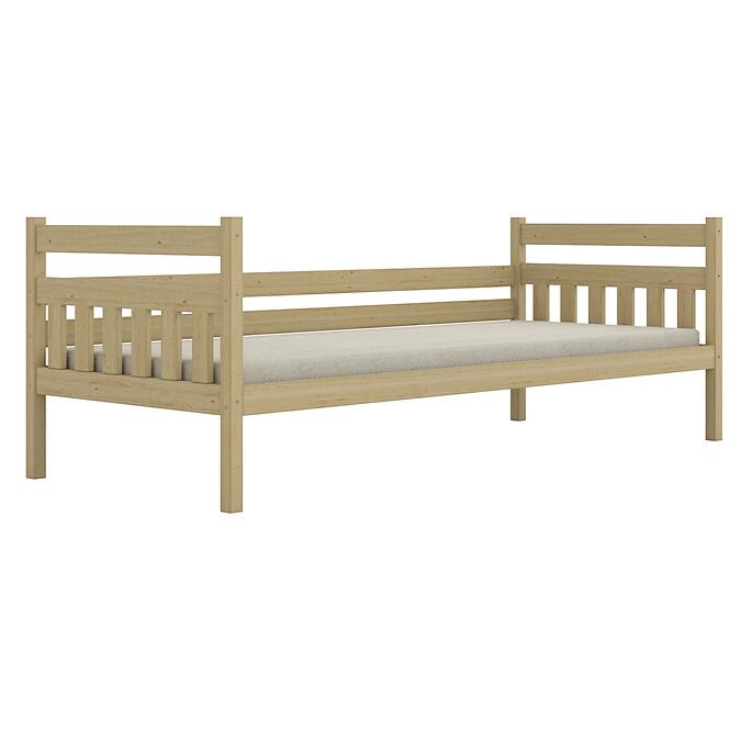 Ágy Dawid standard 80x160 természetes, lakkozott