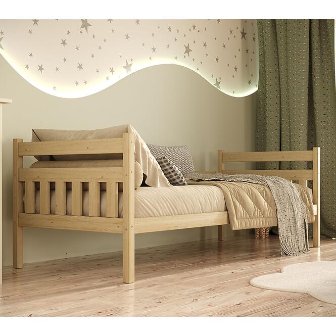 Ágy Dawid standard 80x180 természetes, lakkozott