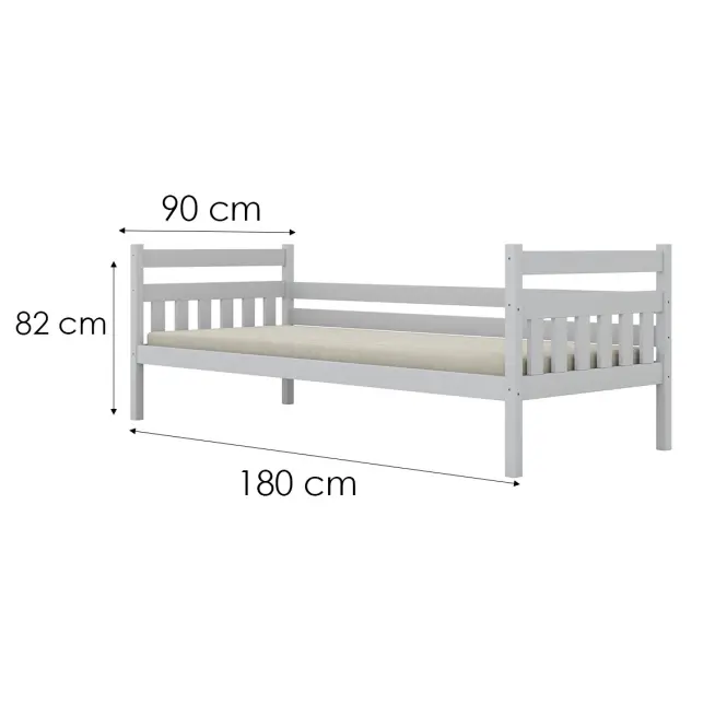 Ágy Dawid standard 90x180 fehér,4