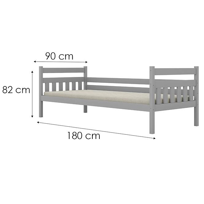 Ágy Dawid standard 90x180 szürke