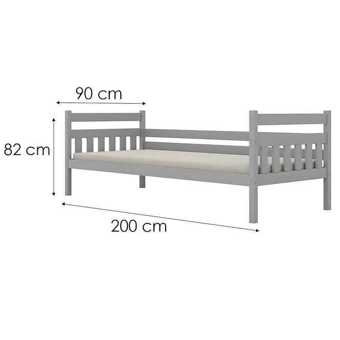 Ágy Dawid standard 90x200 szürke,4