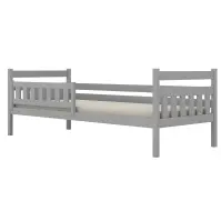 Ágy Dawid standard + korlát 80x200 szürke