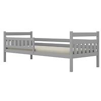 Ágy Dawid standard + korlát 90x200 szürke