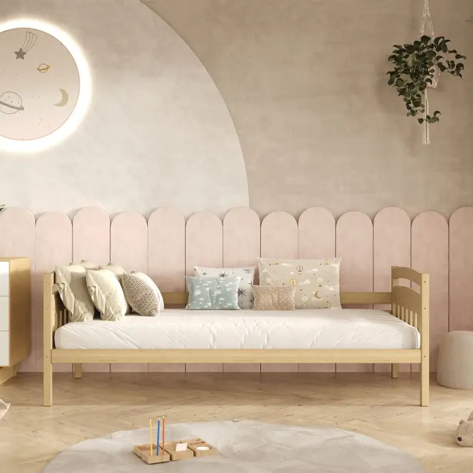 Ágy Tosia standard 80x180 természetes, lakkozott