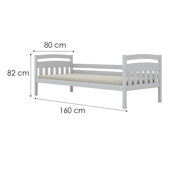 Ágy Tosia standard 80x160 fehér