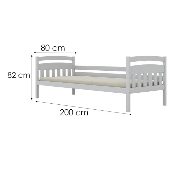 Ágy Tosia standard 80x200 fehér