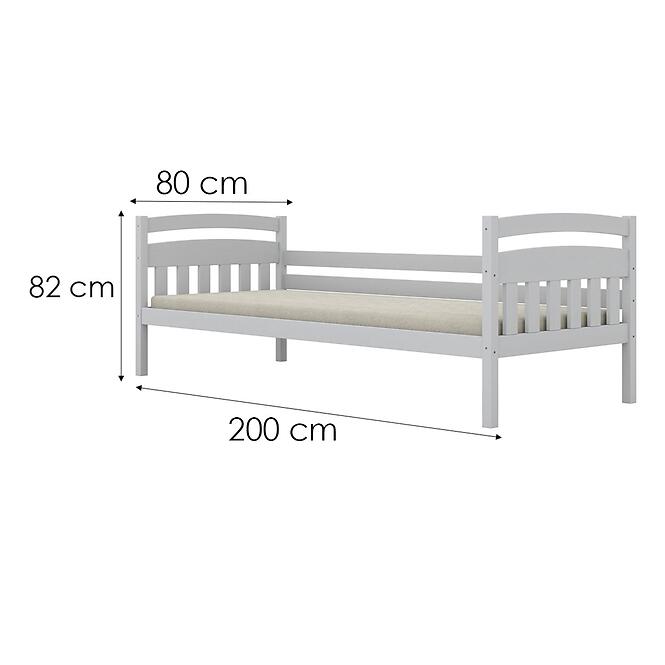Ágy Tosia standard 80x200 fehér,4