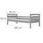 Ágy Tosia standard 90x200 szürke,4
