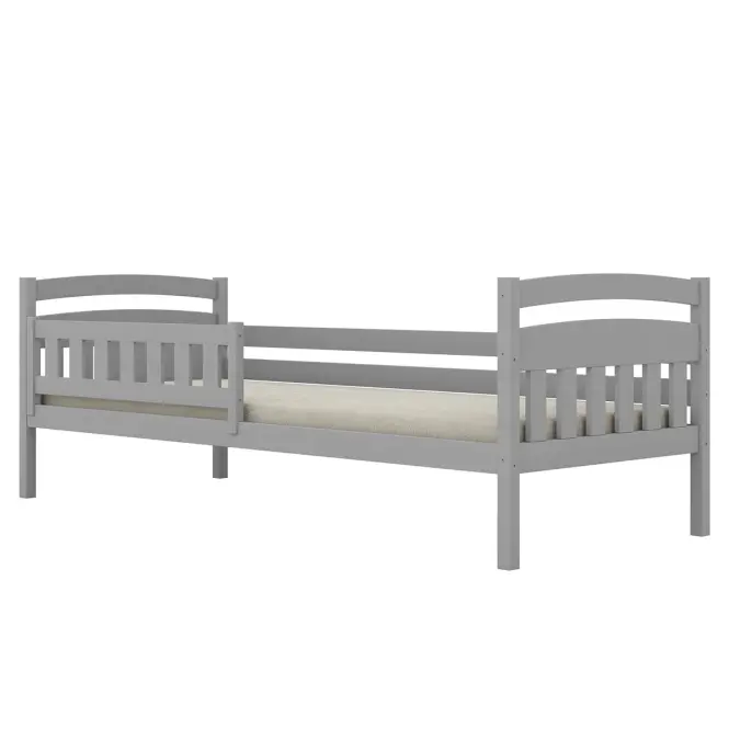 Ágy Tosia standard + korlát 80x180 szürke