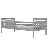 Ágy Tosia standard + korlát 90x180 szürke