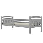 Ágy Tosia standard + korlát 80x200 szürke